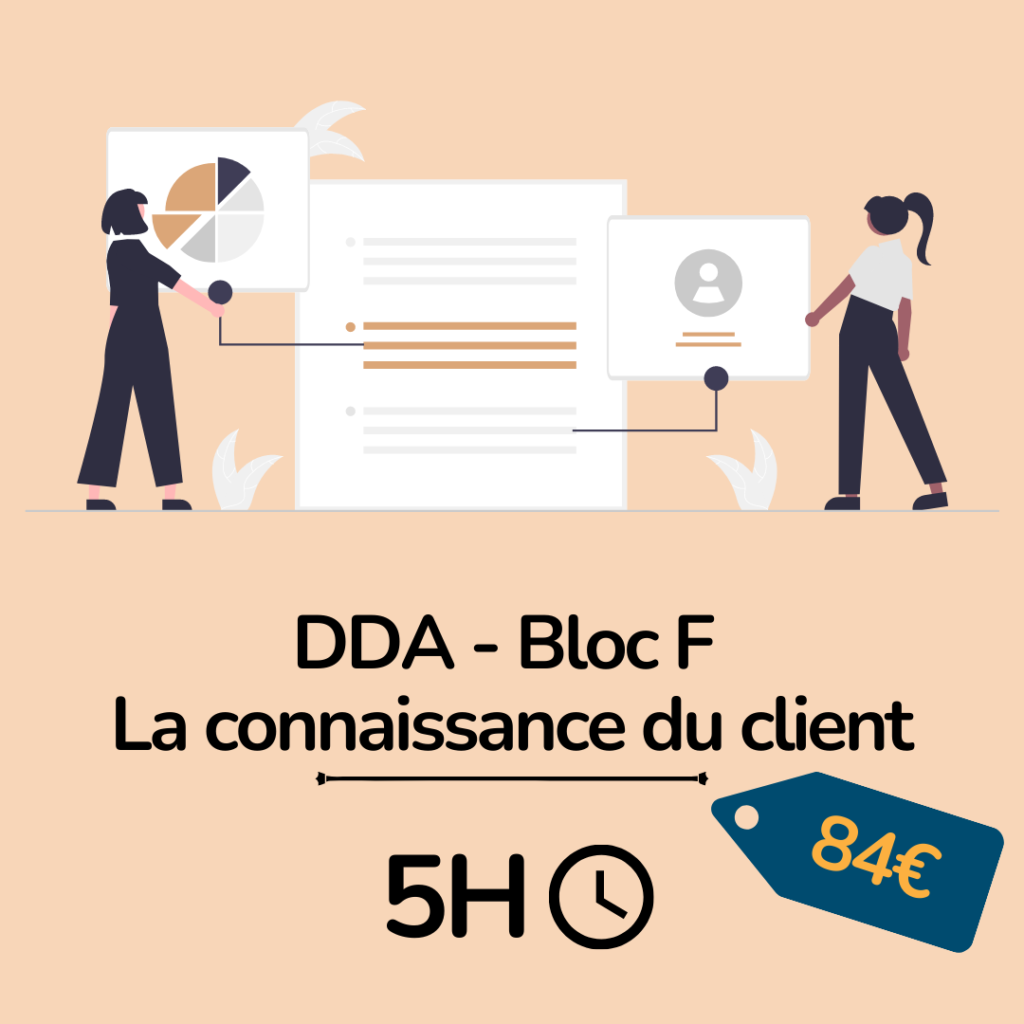 formation DDA Bloc F La connaissance du client - essyca