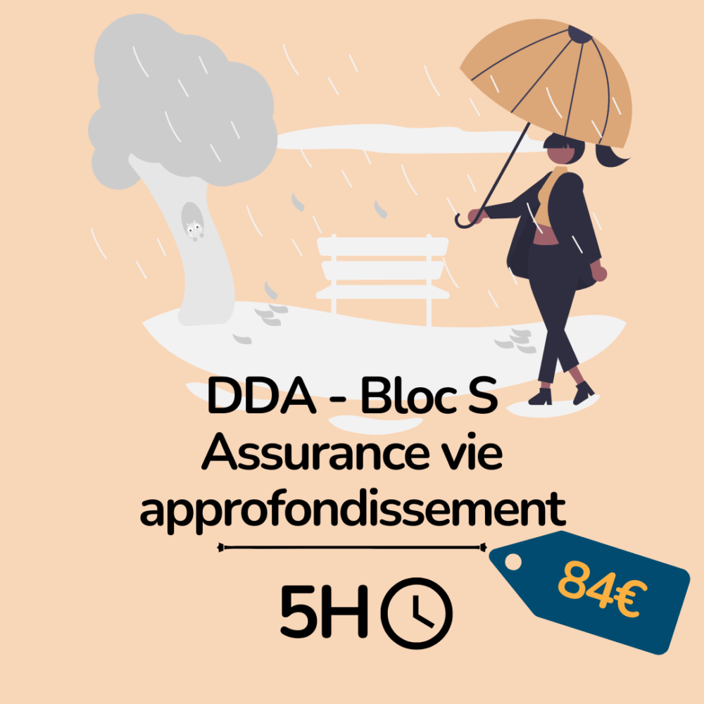Formation : DDA – Assurance vie approfondissement – Pack 5H
