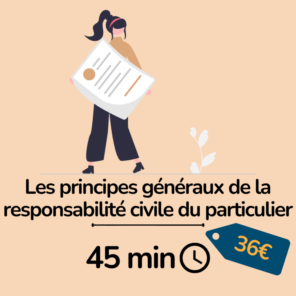 Principes généraux de la responsabilité civile du particulier - formation - essyca