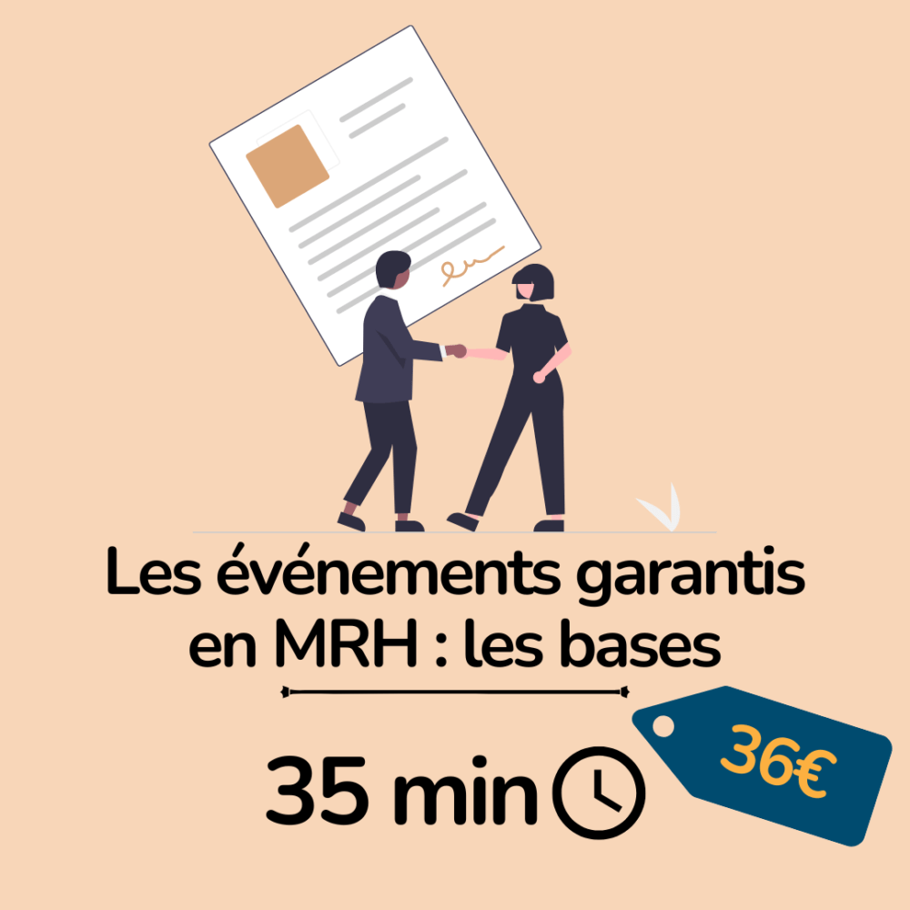 formation assurance - les évènements garantis en MRH - essyca