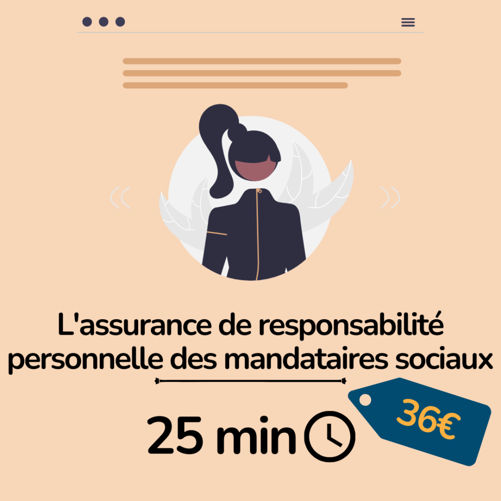 L'assurance responsabilité personnelle des mandataire sociaux - formation assurance essyca