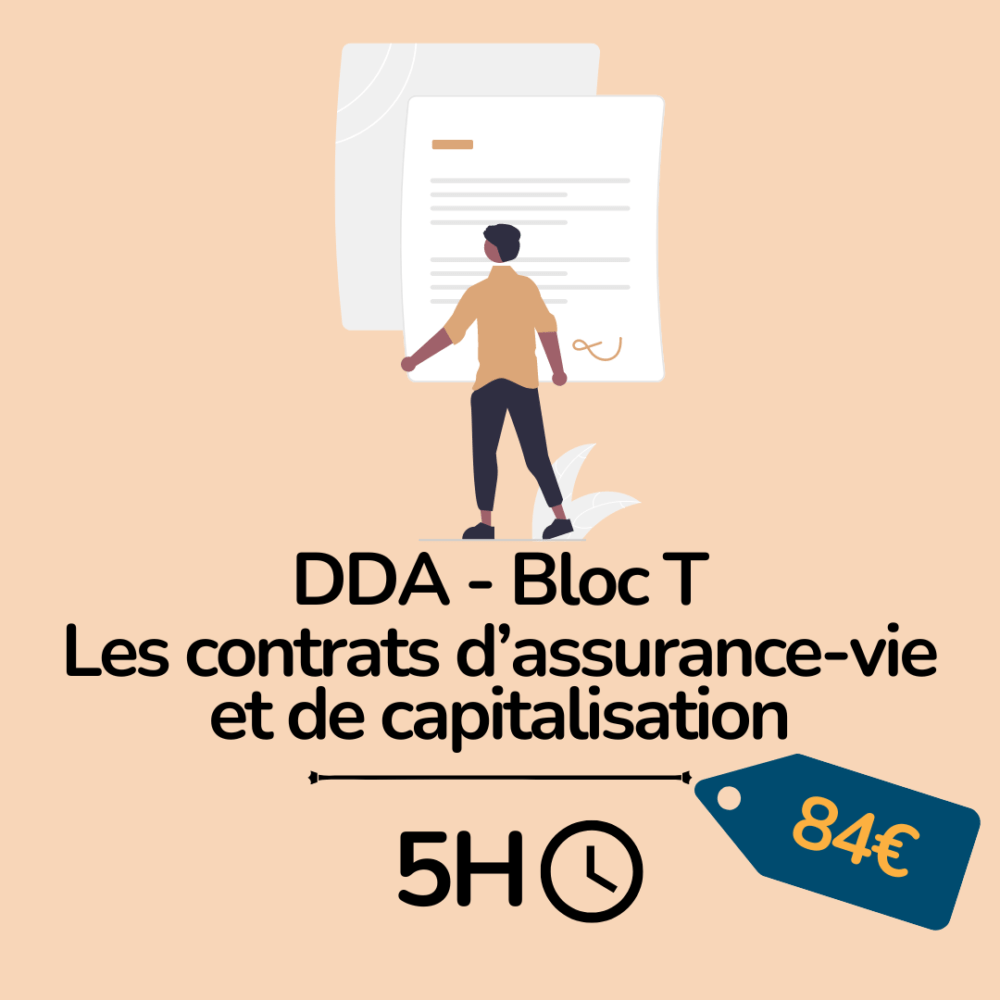 Formation : DDA – Les contrats d’assurance-vie et de capitalisation – Pack 5H