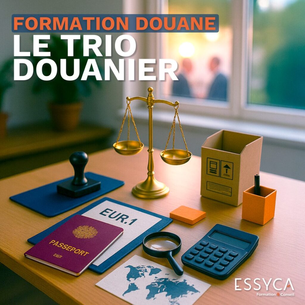 Vignette - Formation douane - Le trio douanier