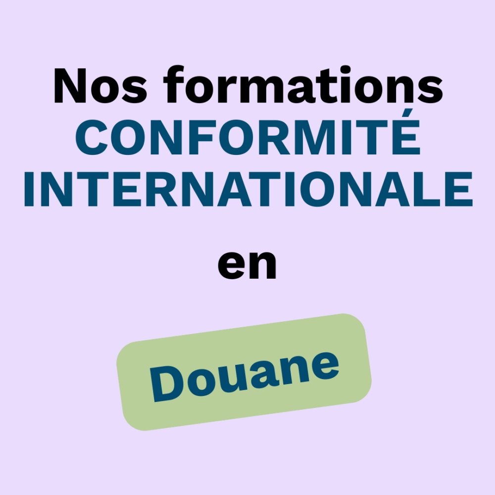 Formations Douane